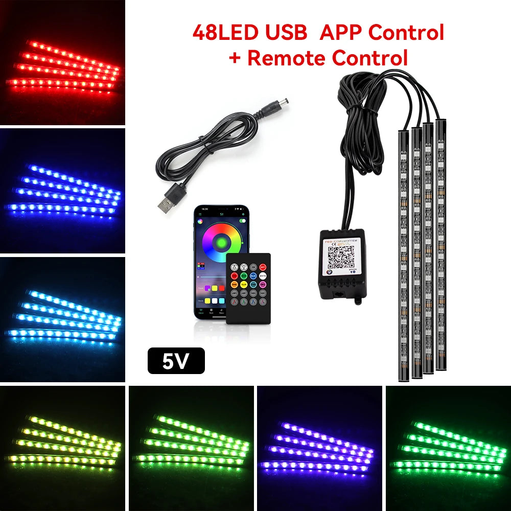 BlackDrive 4PCS RGB LED Strip Kit™