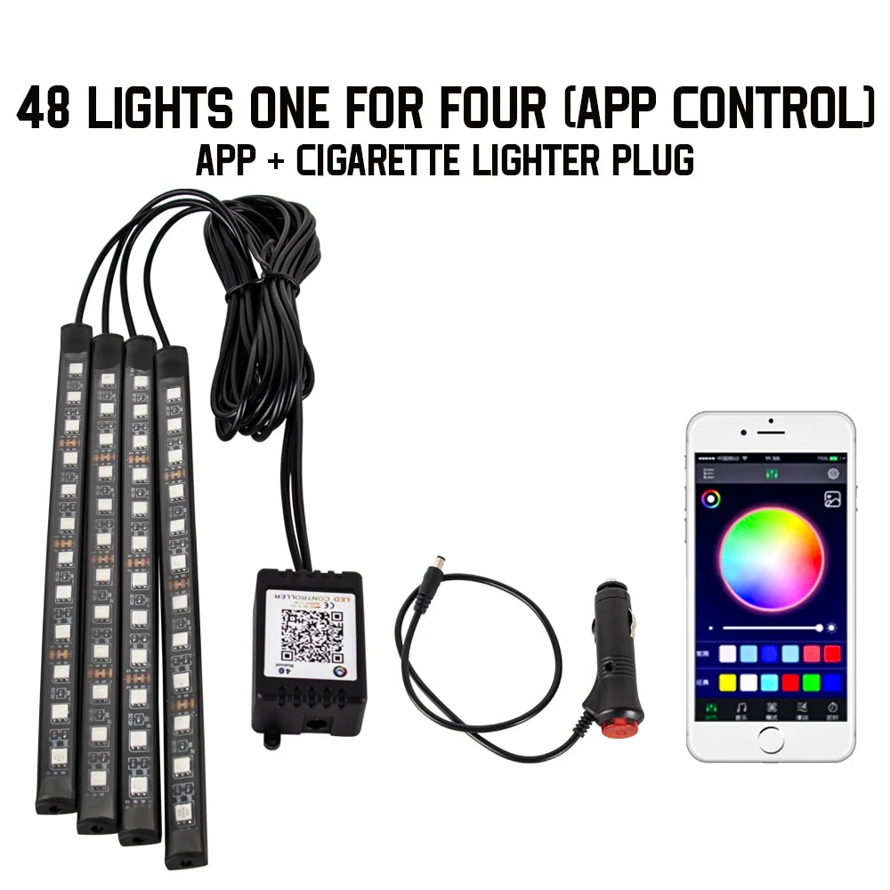 BlackDrive 4PCS RGB LED Strip Kit™