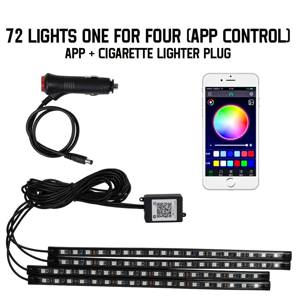 BlackDrive 4PCS RGB LED Strip Kit™