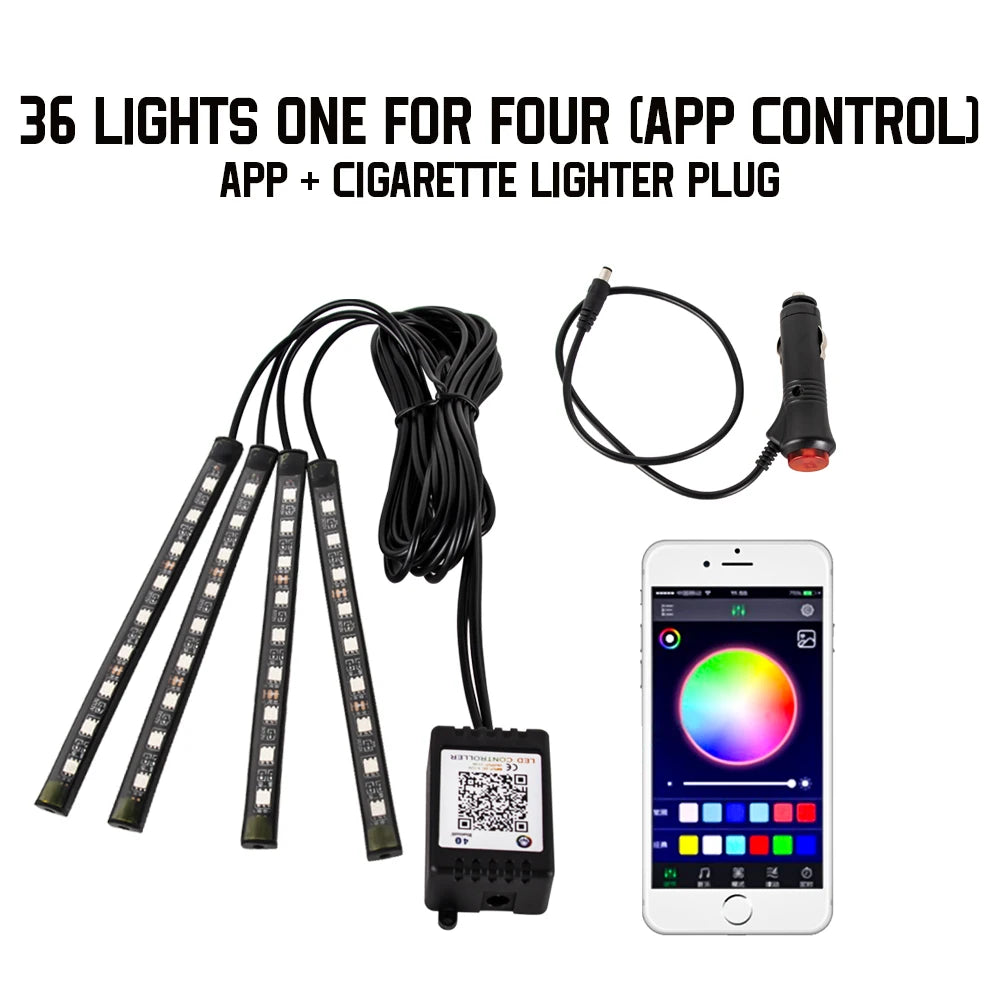 BlackDrive 4PCS RGB LED Strip Kit™