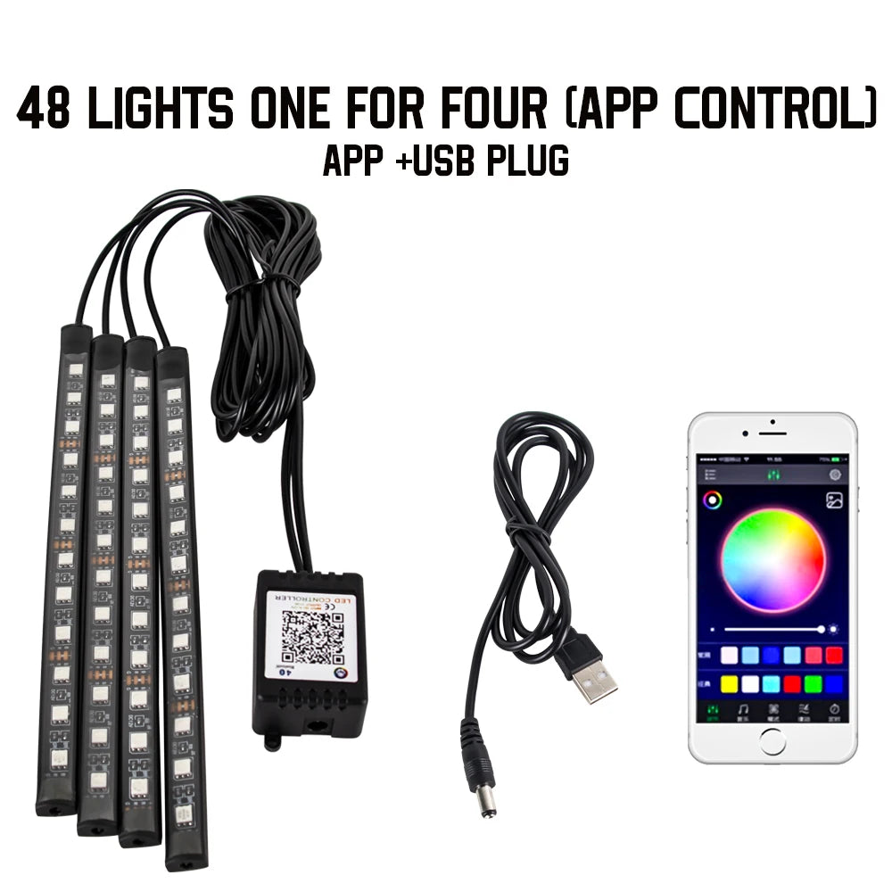 BlackDrive 4PCS RGB LED Strip Kit™