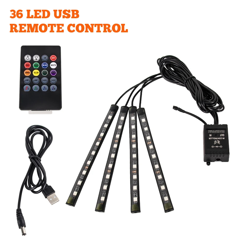 BlackDrive 4PCS RGB LED Strip Kit™