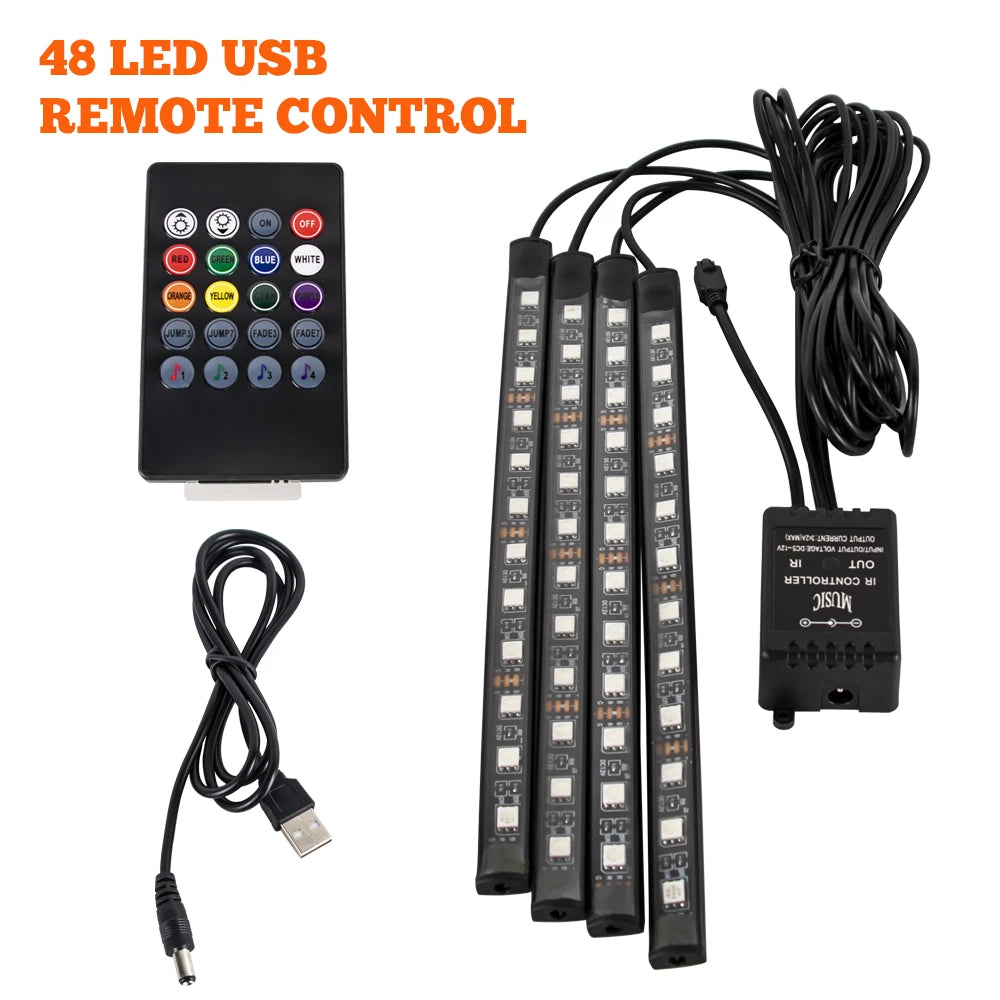 BlackDrive 4PCS RGB LED Strip Kit™