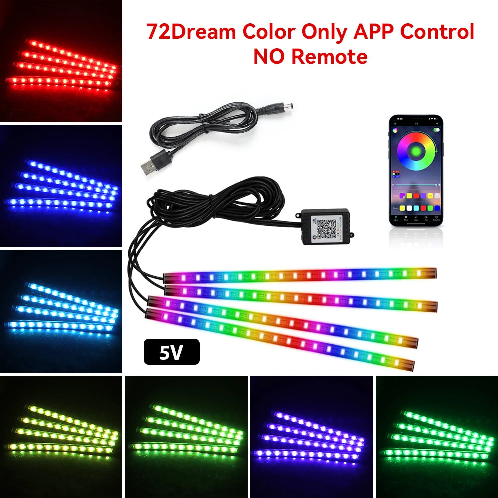BlackDrive 4PCS RGB LED Strip Kit™