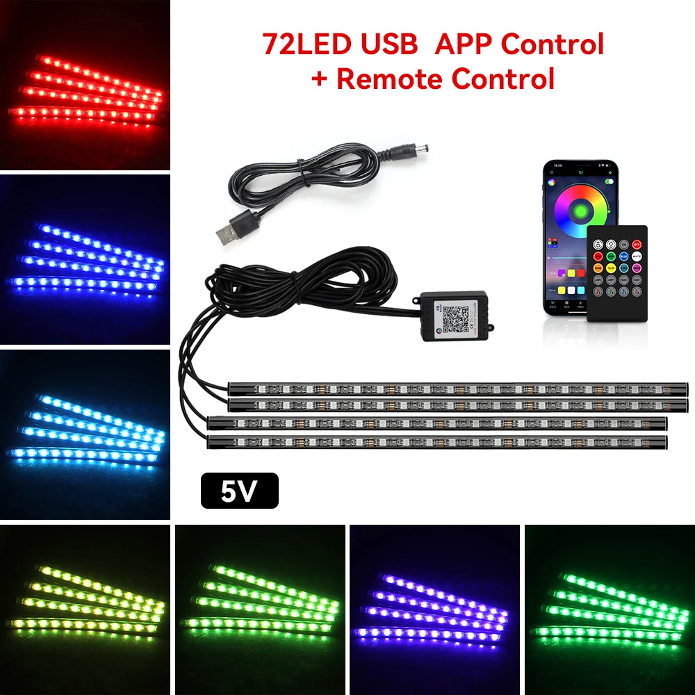 BlackDrive 4PCS RGB LED Strip Kit™